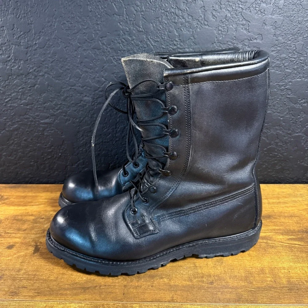 US Military‎ Cold Weather GORE-TEX Black Leather Combat Boots Mens 7.5R